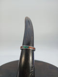 Ring aus Edelstahl mit Intarsien
