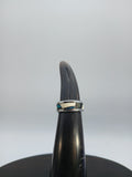 Ring aus Edelstahl mit Intarsien