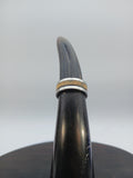 Ring aus Edelstahl mit Intarsien